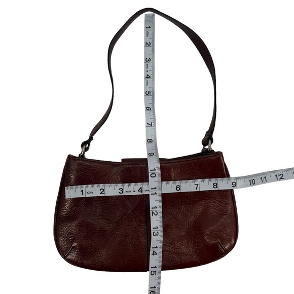 Wilsons Red Leather Shoulder Bag Purse - Picture 5 of 6
